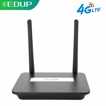 

EDUP 300Mbps 4G LTE FDD Wireless Wifi Router 802.11b/g/n Wi-Fi Router Mobile Hotspot Routers CPE with Sim Slot and LAN Port