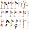 118Pcs/box Fishing tackle box with Metal Spoon fishing lures 3g-12.5g fishing connector Drop shot sinker for Pike fishing lure ► Photo 3/6