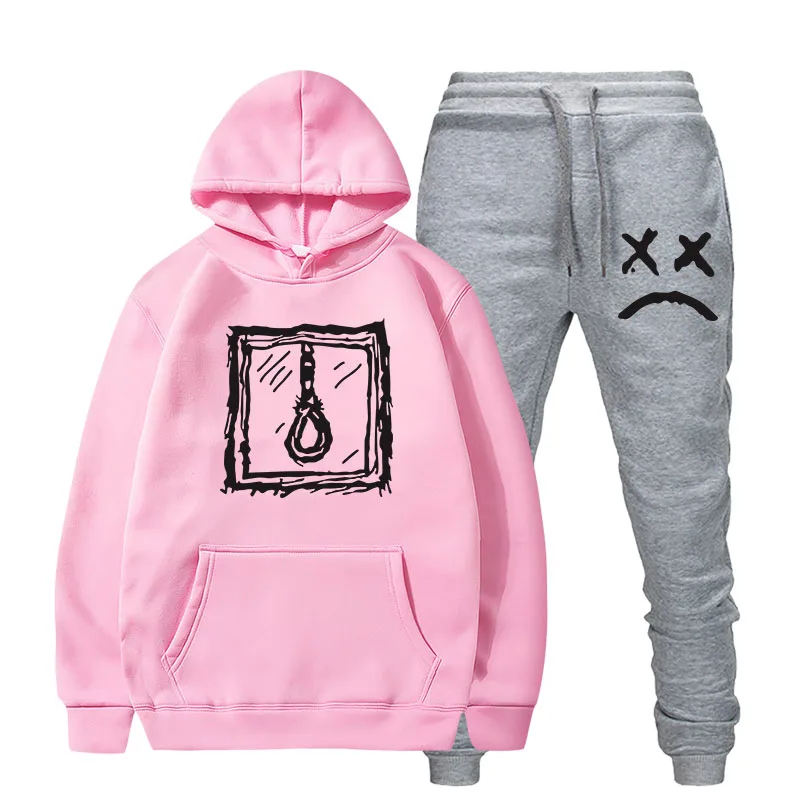 RIP Lil, толстовки с капюшоном, свитшот, для женщин и мужчин, Cry Baby Love Lil. Peep Sudaderas, пуловер, комплект из 2 предметов, мужской, женский спортивный костюм