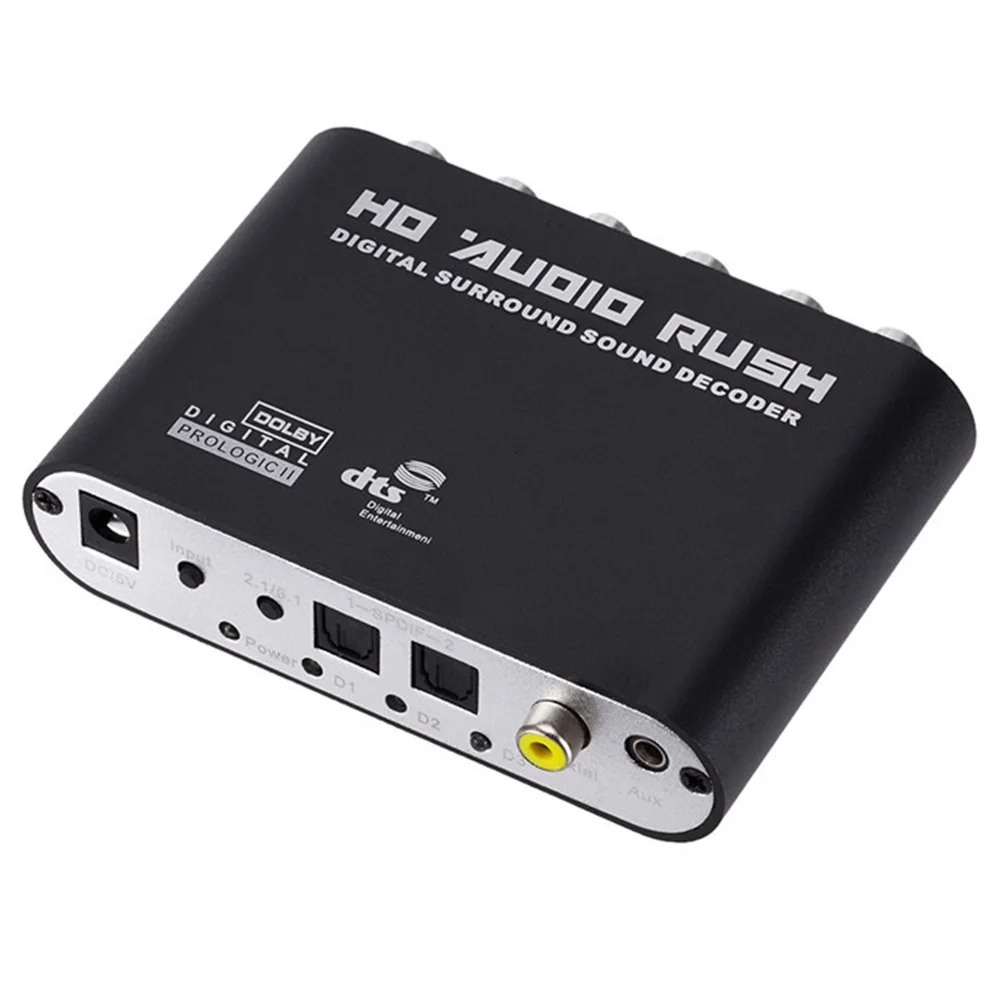  5.1 Canale AC3 Lettore Hd Coassiale Amplificatore Digitale Analogico Audio Surround Dts Segnale Por
