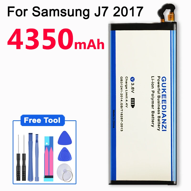 Сменная батарея GUKEEDIANZI EB-BJ730ABE для samsung Galaxy J7 Pro J730 SM-J730F J730FM 4350 мАч телефонная батарея+ Инструменты