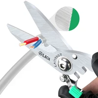 LAOA Multifunctional Scissors Made in Taiwan,China With safety Lock Stainless Shears Cutting Wire cutters Household scissors 2