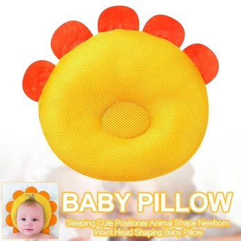 

Sleeping Cushion Cute Breathable Washable Baby Pillow Neck Support Head Shaping Anti Roll Newborn Infant Animal Shape Positioner