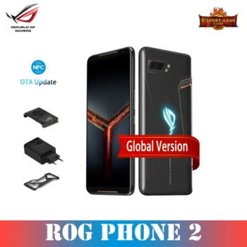 Перейти на Алиэкспресс и купить ASUS ROG Phone 2 глобальная версия Gamingphone 512 ГБ ROM 12 Гб RAM ZS660KL OTA Update Snapdragon 855 Plus 6000 мАч NFC Android9.0