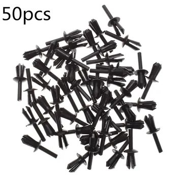 

50X 5mm Fender Liner Fastener Plastic Rivet Push Clips Retainer Hole Dia For BM High Quality