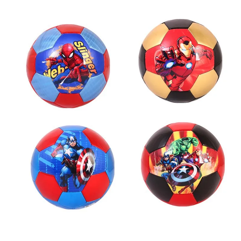 Marvel Spiderman Children Soccer Ball Football Leather The Avengers