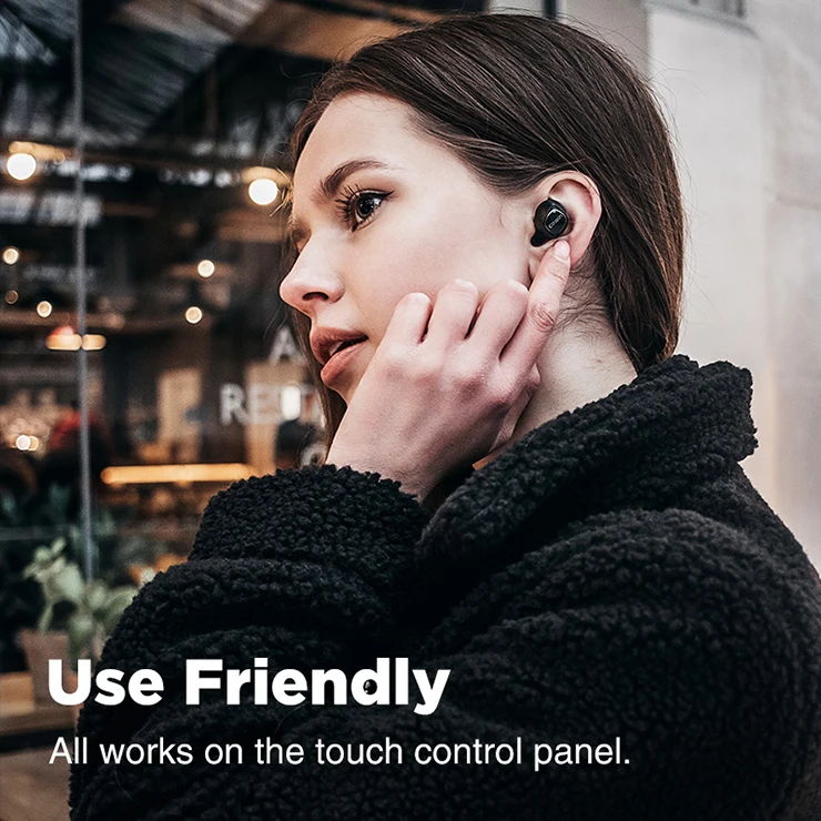 COWIN наушники мини беспроводные Bluetooth 5,0 наушники IPX5 водонепроницаемые спортивные для бега и путешествий портативные наушники KY02