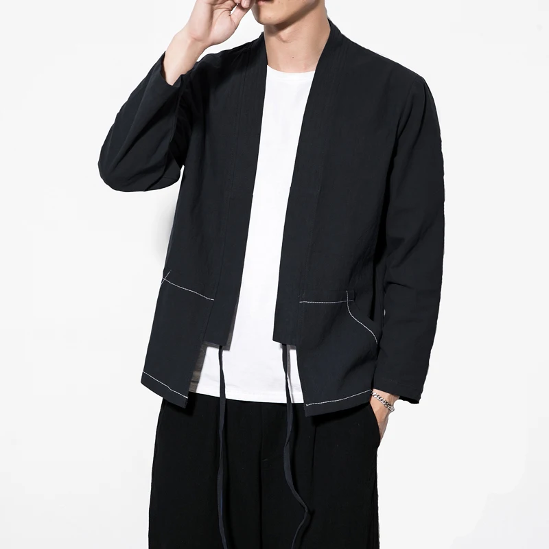 

2019 Pure cotton quality Chinese Wind and Spring Han Suit Mens Retro Tang Suit. Open-shirt Men's Large Jacket Jacket Men JK611