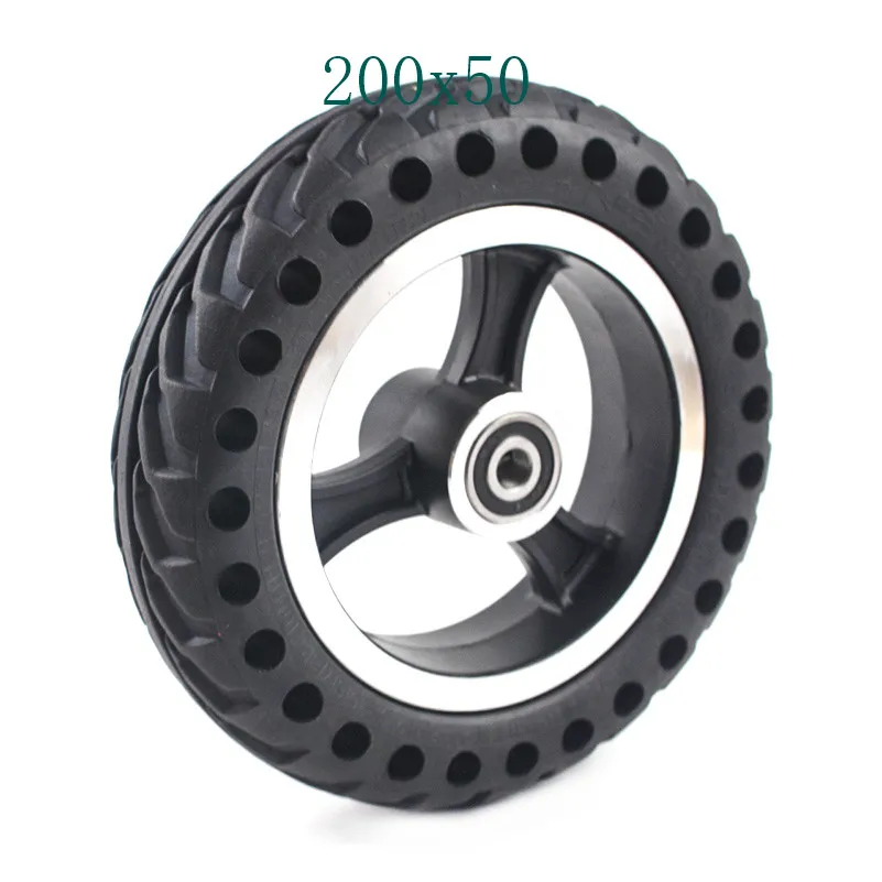 4 типа 200x50 8 дюймов Твердые TyreWith Ступицы Колеса Мобильность Скутер инвалидная коляска ступица подходит газовый скутер электрический скутер автомобиль