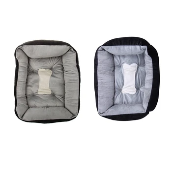 

2 Pcs Extra Large Luxury Washable Pet Dog Puppy Cat Bed Cushion Soft Mat Warmer Basket, XXS & S