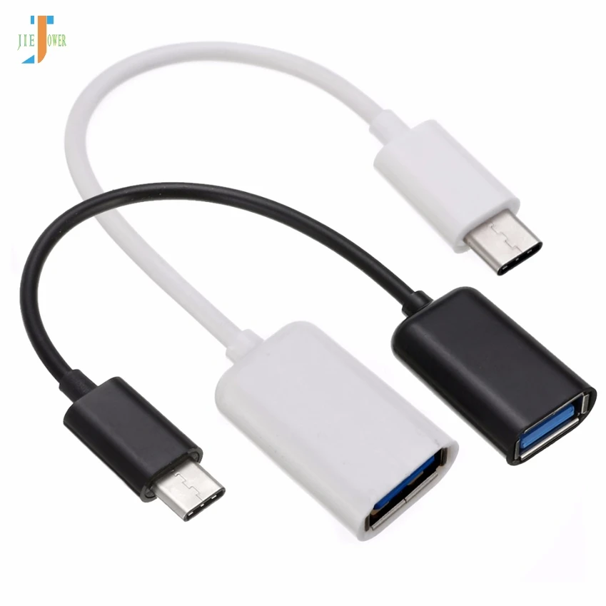 300 шт./лот type-C OTG адаптер usb-кабель 3,1 type C штекер USB 2,0 A Женский OTG кабель для передачи данных адаптер для XiaoMi Mi5s huawei P9 P10