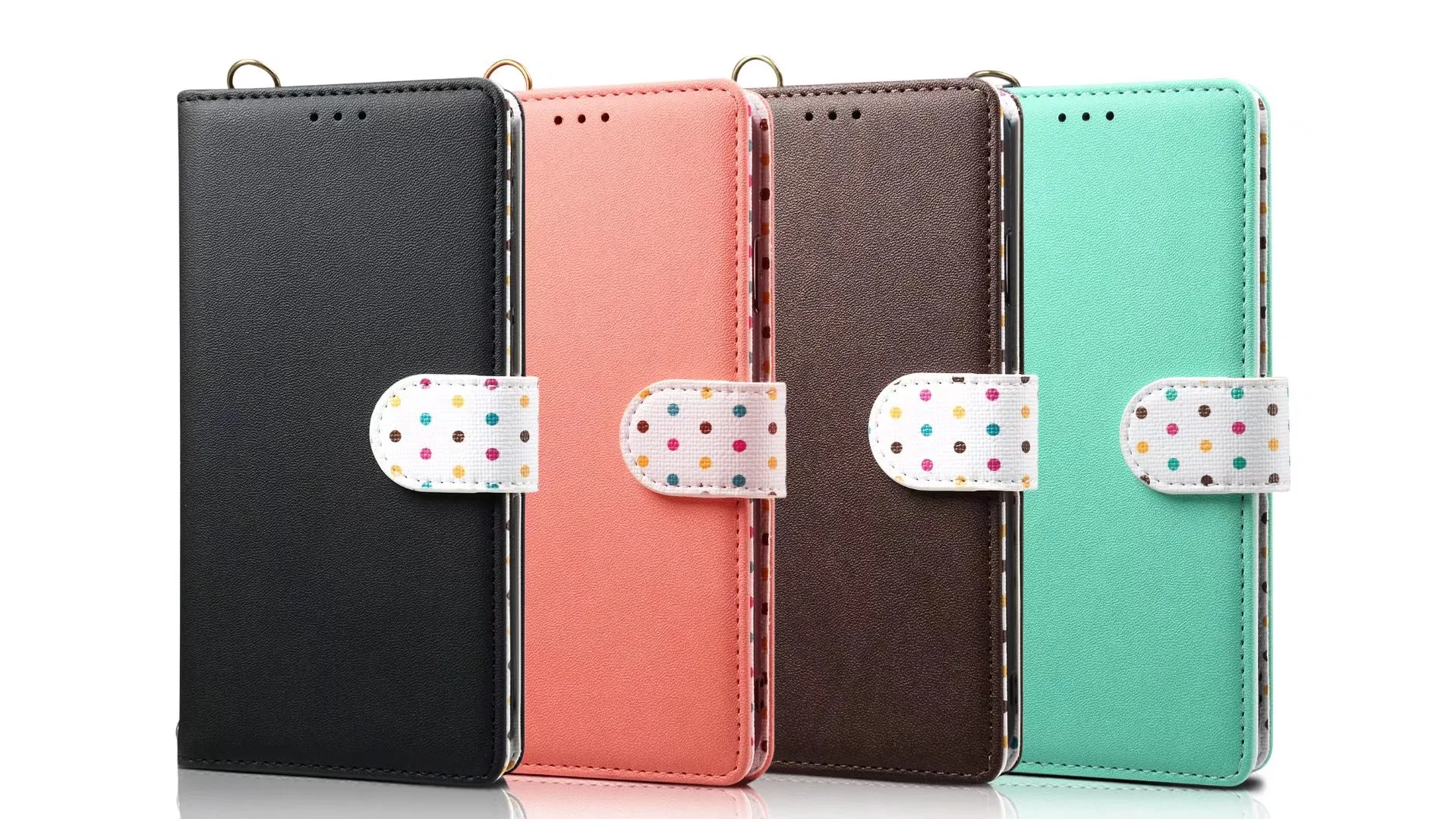 

Fashion Fresh Wave Point For Xiaomi 9 9T PRO Redmi 9 Redmi Note 7 Wallet Card Case Faux Leather Flip Stand lanyard