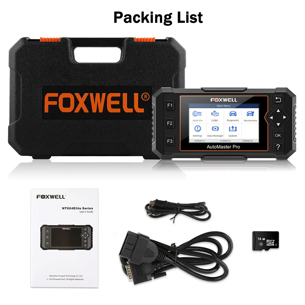 Устройство для считывания кодов FOXWELL NT614 Elite OBD2 устройство кодов|Инструменты