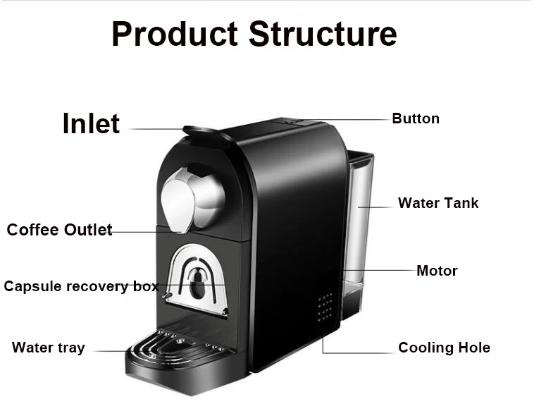 Description Picture 5 of itemCapsule Coffee Maker Espresso Machine, Multi Capsule Coffee Maker Dolce Gusto Capsule Machine