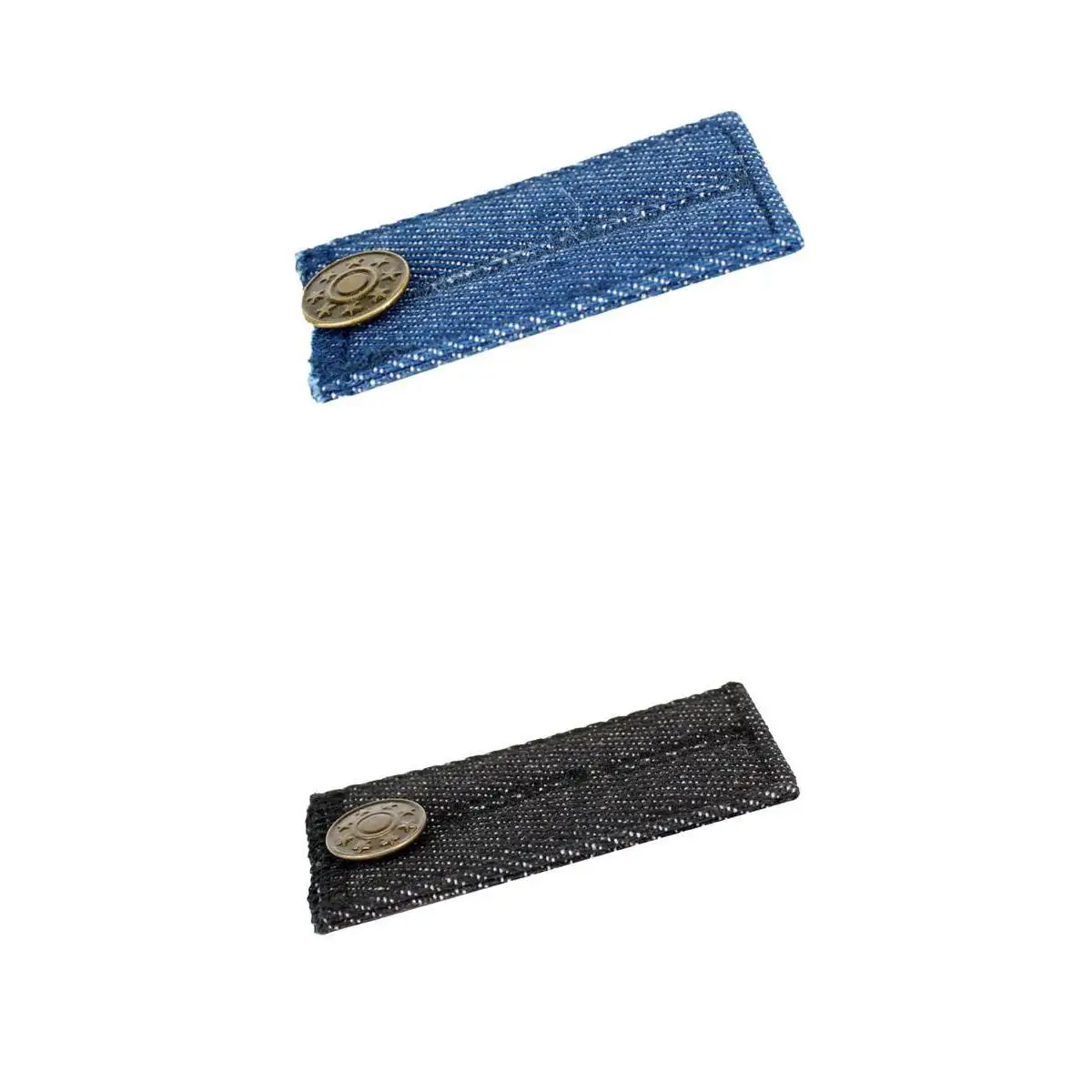 2 Denim Jeans Pants Skirt Extender Waist Expander with Button Clothes Accessories