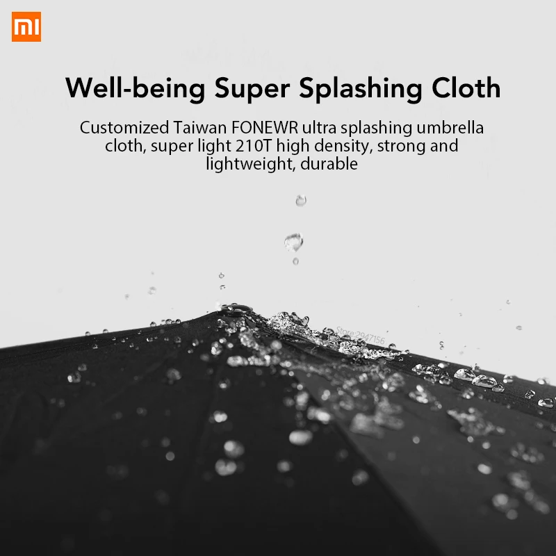 Comprar Original nuevo Xiaomi Mijia Paraguas automático soleado de aluminio a prueba de viento impermeable UV hombre mujer verano invierno