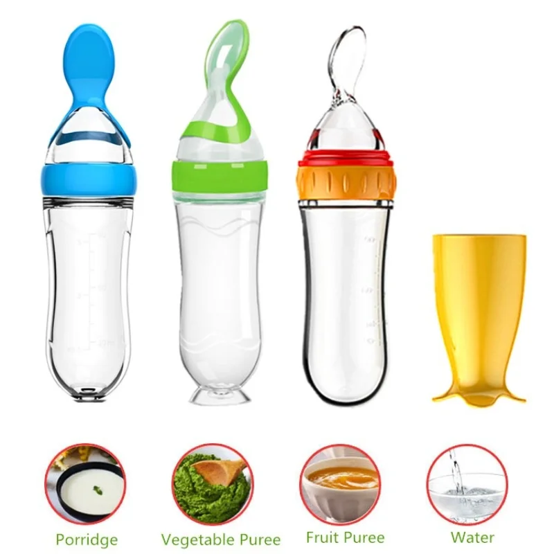Baby Löffel Flasche Feeder Dropper Silikon Löffel für Fütterung Medizin ...