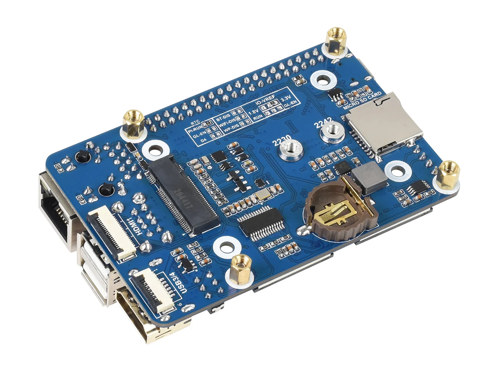   ǻ  CM4  ̴ ̽  (B), º Ŀ: CSI, DSI, RTC, FAN, USB, RJ45 ⰡƮ ̴, M.2  