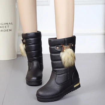 

Snow Boots Winter Women Boots Female Down Boots Winter Shoes Woman Plush Insole Botas Waterproof Ladies Shoes