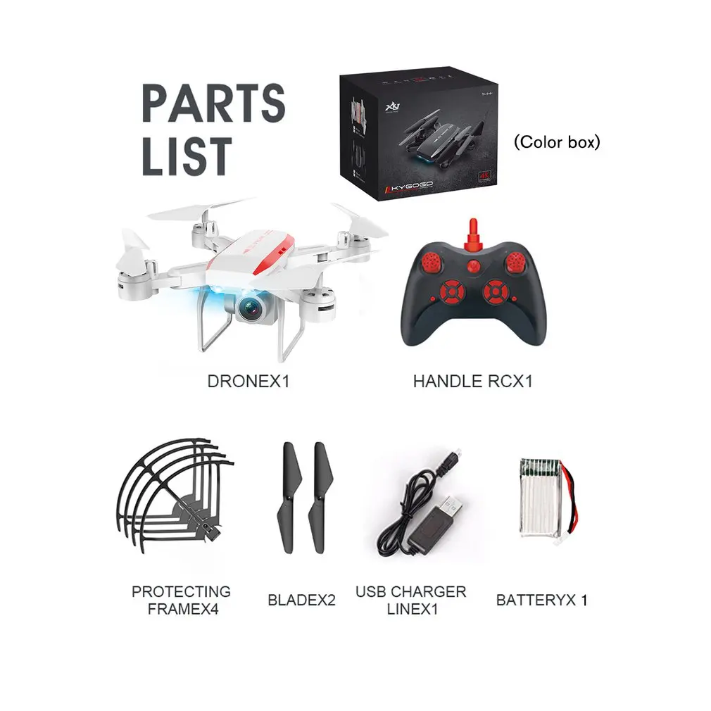 

KY606D RC Drone 4K HD Aerial Photography 1080p FPV Aircraft 20 Minutes Flight Air Pressure Hover RC Helicopter VS KY601S Drone