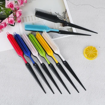

1PC Plastic Fine-tooth Comb Salon Anti-static Combs Hairbrush Styling Tools Professional Hairdressing Dense Tooth Comb