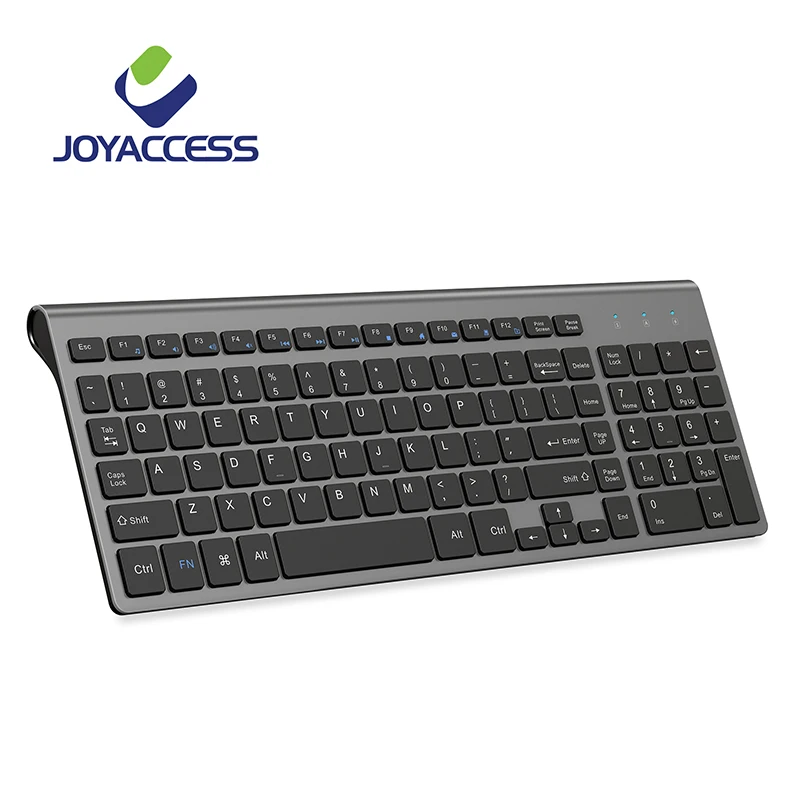 

JOYACCESS Spanish/Italian/German/French/Russian Keyboard Wireless with Multimedia Keys Ergonomic keyboard for Notebook Laptop PC