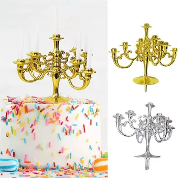 

Birthday Candle Holder Vintage Plastic Candlestick Holder Cake Decoration