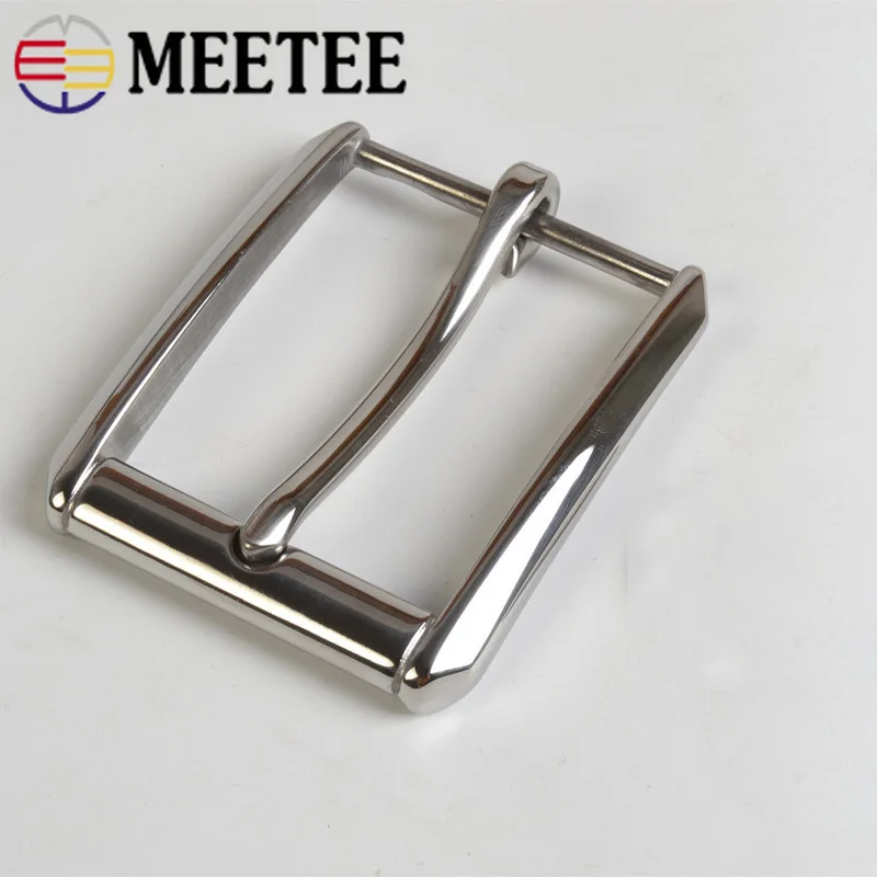 Meetee 2/5 шт ID40mm Нержавеющая сталь контактный пряжки ремня для 38-39 мм кожи с ремешками и пряжками; для украшения джинсов ремесла домашнего декора аксессуары YK077