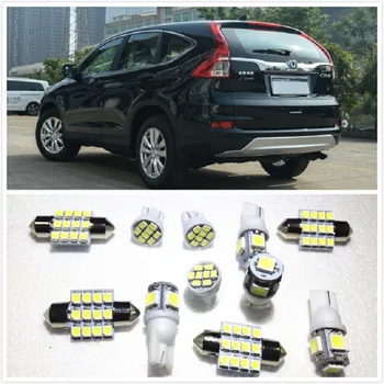 

11 set White LED Lights Interior Package 10 & 31mm Map Dome For Honda Crosstour Accord Fit Pilot CR-V Insight City 1990-2019