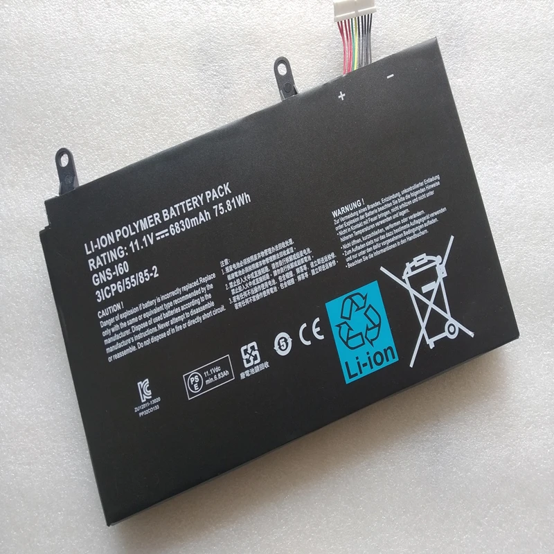 For Gigabyte P35G P35K P35N P35W P35X P37X P37W P57X P57W 31CP6/55/85-2 961TA010FA GNS-I60 New Genuine Laptop Battery 75.81Wh | Компьютеры