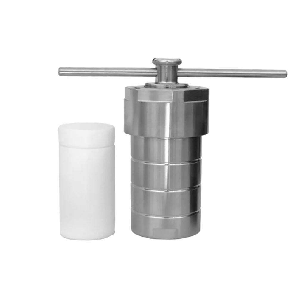 

Hydrothermal Autoclave Reactor vessel kettle Hydrothermal Synthesis Vessel Kettle with PTFE Line 3Mpa 392℉ (200℃) 100ml