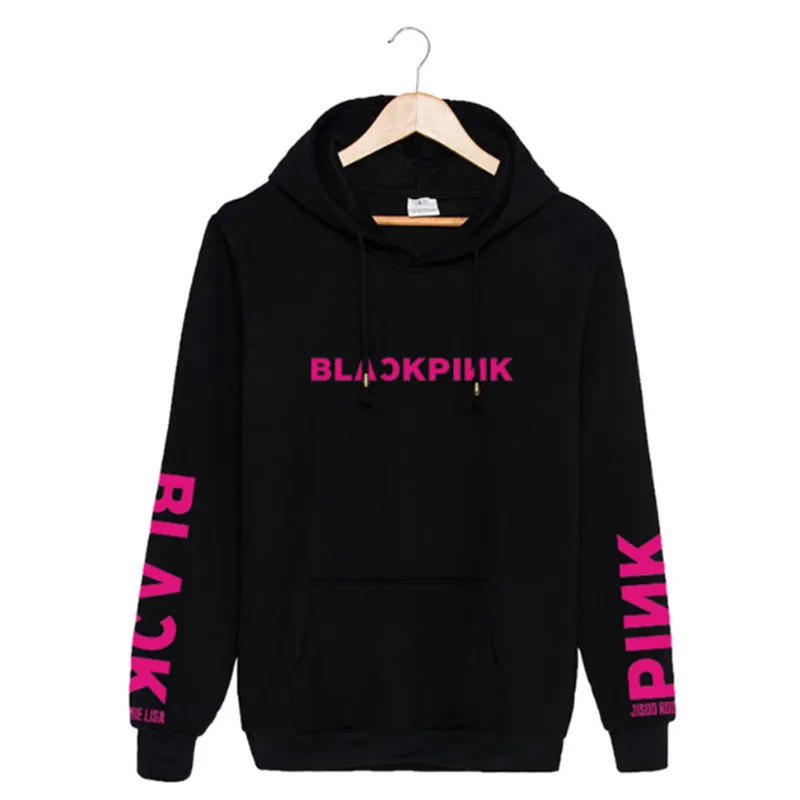 REVERIEUOMO унисекс модные толстовки свитшоты Blackpink KPOP с длинным рукавом шляпа одежда пуловеры свитши