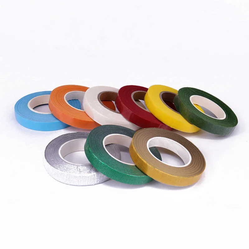 Flower Paper Tape Garland Wreath Floral Stem Self-adhesive Tape 30Yard 12mm Paper Craft Artificial Flowers Self-adhesive