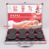 16pcs/set lava Natural Energy Massage stones massage stone hot spa rock basalt stone with heater box 110-240V 1