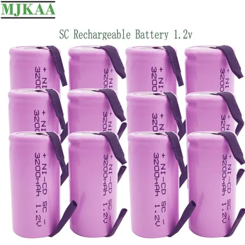 

18PCS SC 1.2V 3000mAh Ni-Cd Ni Cd Sub C Rechargeable Batteries for Electric Drill Screwdriver Electronic Gadgets