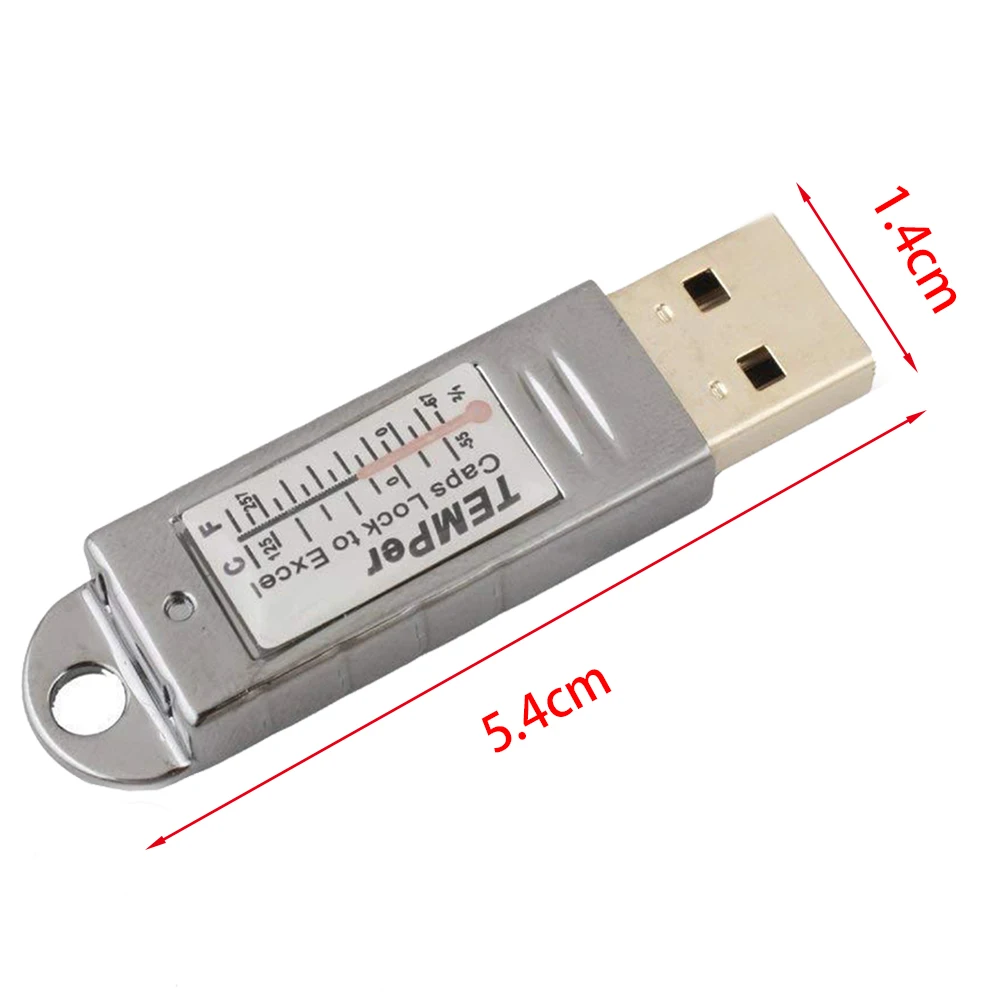 Мини металлический термометр USB анализ аксессуары ПК температура сенсорный регистратор данных машина номер Цифровая метеостанция компьютер ноутбук