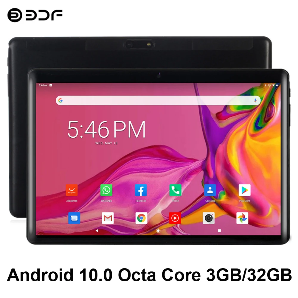 Планшет BDF Pro 10 1 дюйма Android 0 Восьмиядерный 3 Гб/32 ГБ 4G LTE телефонные звонки