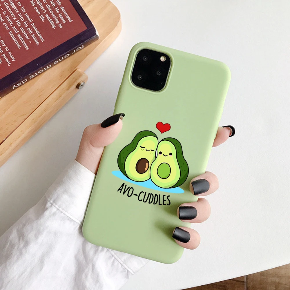 Мультяшный силиконовый чехол для телефона для iphone 11 Pro XS Max XR 6s 7 8 plus, мягкий ТПУ Забавный чехол с авокадо, арбуз - Цвет: 20