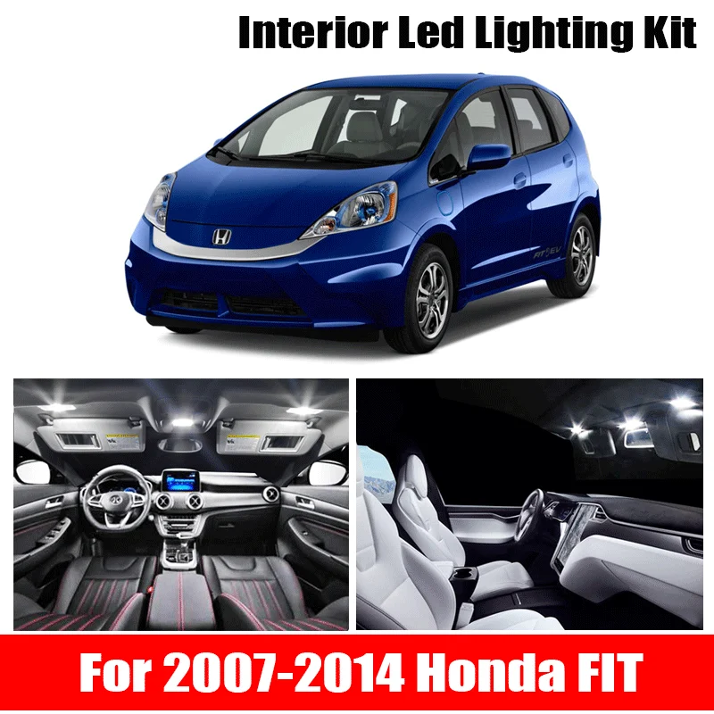 Комплект светодиодного освещения для салона Honda FIT 2007 2014 без ошибок 9x|Сигнальная
