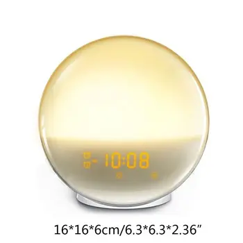 

Wake Up Light Alarm Clock, Sunrise & Sunset Simulation 7 Colored Sleep Aid Light