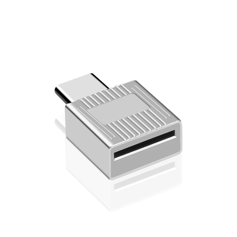 Kebidumei mini type C USB 3,1 Micro SD TF кард-ридер для Macbook или смартфона с интерфейсом type C - Цвет: Silver