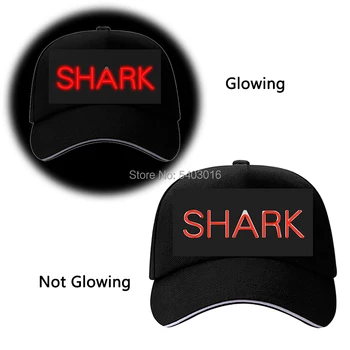 

New arrival Animal Letter Glowing Hip hop Cap Adult Size Adjustable Hats 10 lighting Select EL Party Hat Rave Costume DIY Decor