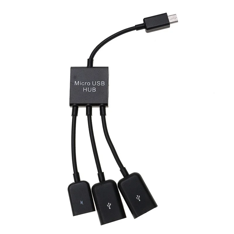 3in1 Hub 3-в-1 мини USB 4 Порты и разъёмы Micro USB адаптер OTG usb-хаб 2,0 сплиттер для мобильного телефона для зарядки и синхронизации данных для ПК компьютер автомобиля Портативный жестких дисков - Цвет: 3in1 Hub