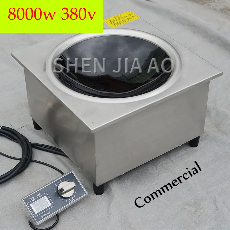 8kw Highpower Embedded Concave Induction Cookers Commercial Induction