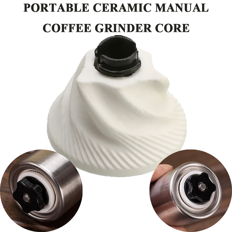 Portable Ceramic Burr Manual Grinding Coffee Grinder Core for Home Office Adjustable Hand Crank Bean Pepper Mill Kitchen Tools Portable Ceramic Burr Manual Grinding Coffee Grinder Core for Home Office Adjustable Hand Crank Bean Pepper Mill Kitchen Tools