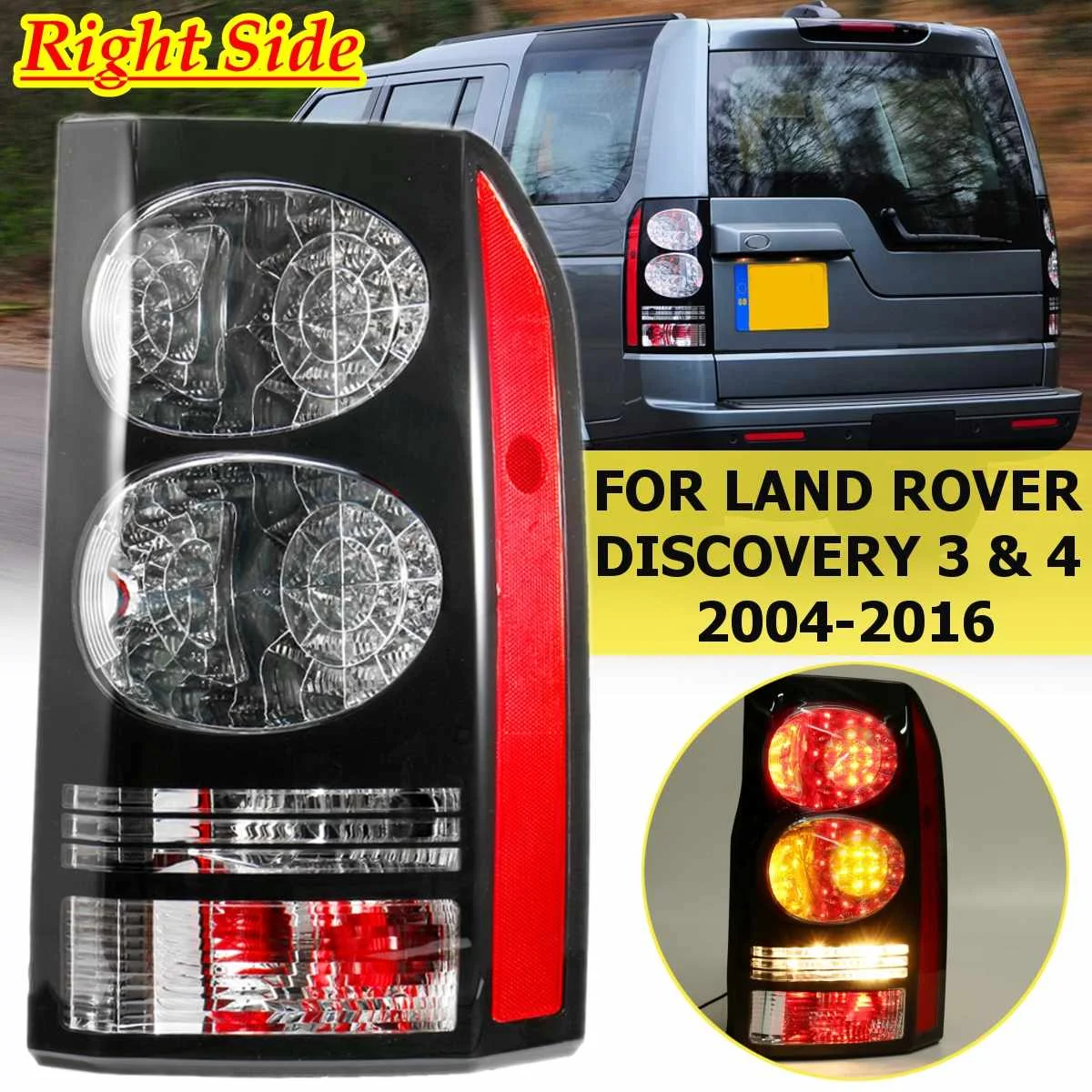 Автомобильный задний светодиодный фонарь светильник лампа для стоп-сигнала левый и правый для LAND ROVER DISCOVERY 3 4 2004 2005 2006 2007 2008 2009 2010 - Цвет: right side