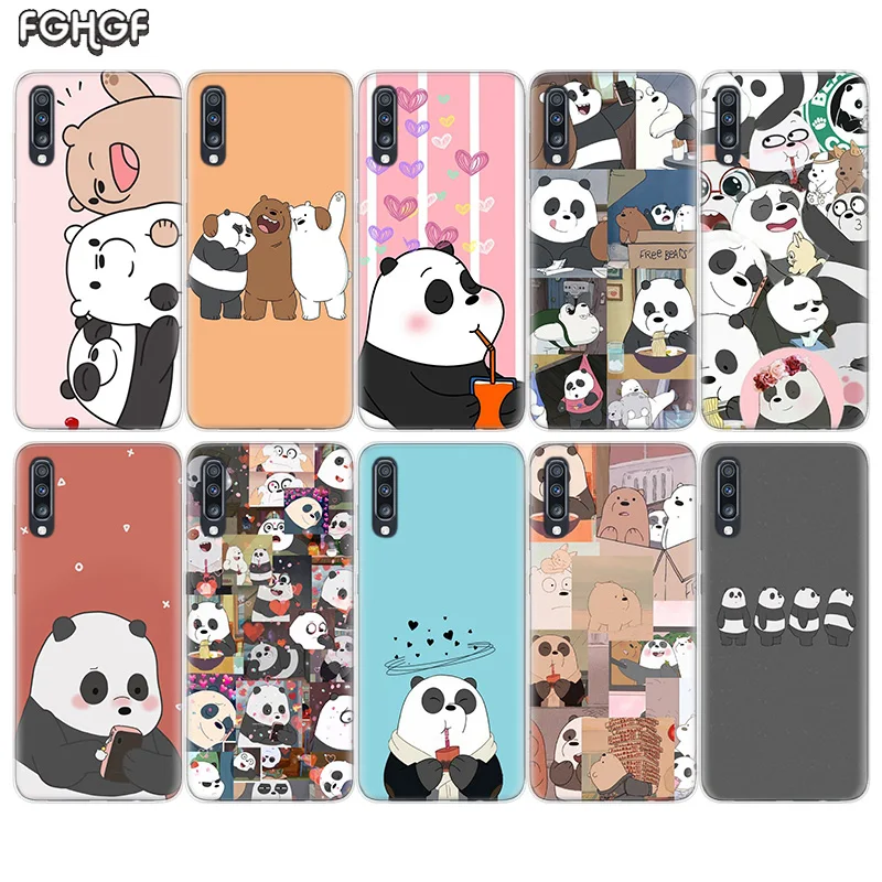 

We Bare Bears Portrait Soft TPU Case For Samsung Galaxy S10 Plus S10E A70 A50 A30 M40 M30 M20 A60 A40 A20 A10 M10 A20E A80 Cover