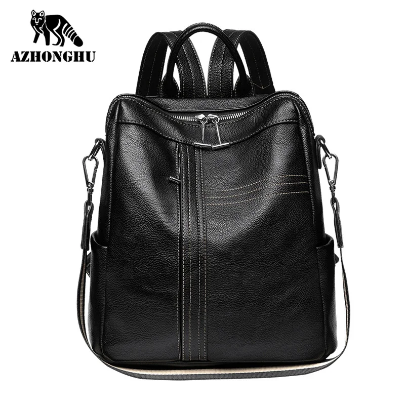 Backpack Fashion Womens Large-Capacity Dual-Use Trendy All-Match
