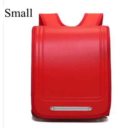 Японская ортопедическая школьная сумка Детский рюкзак для мальчика PU японский Рюкзак-тележка для школы для девочек колесный рюкзак сумка для ребенка - Цвет: red small