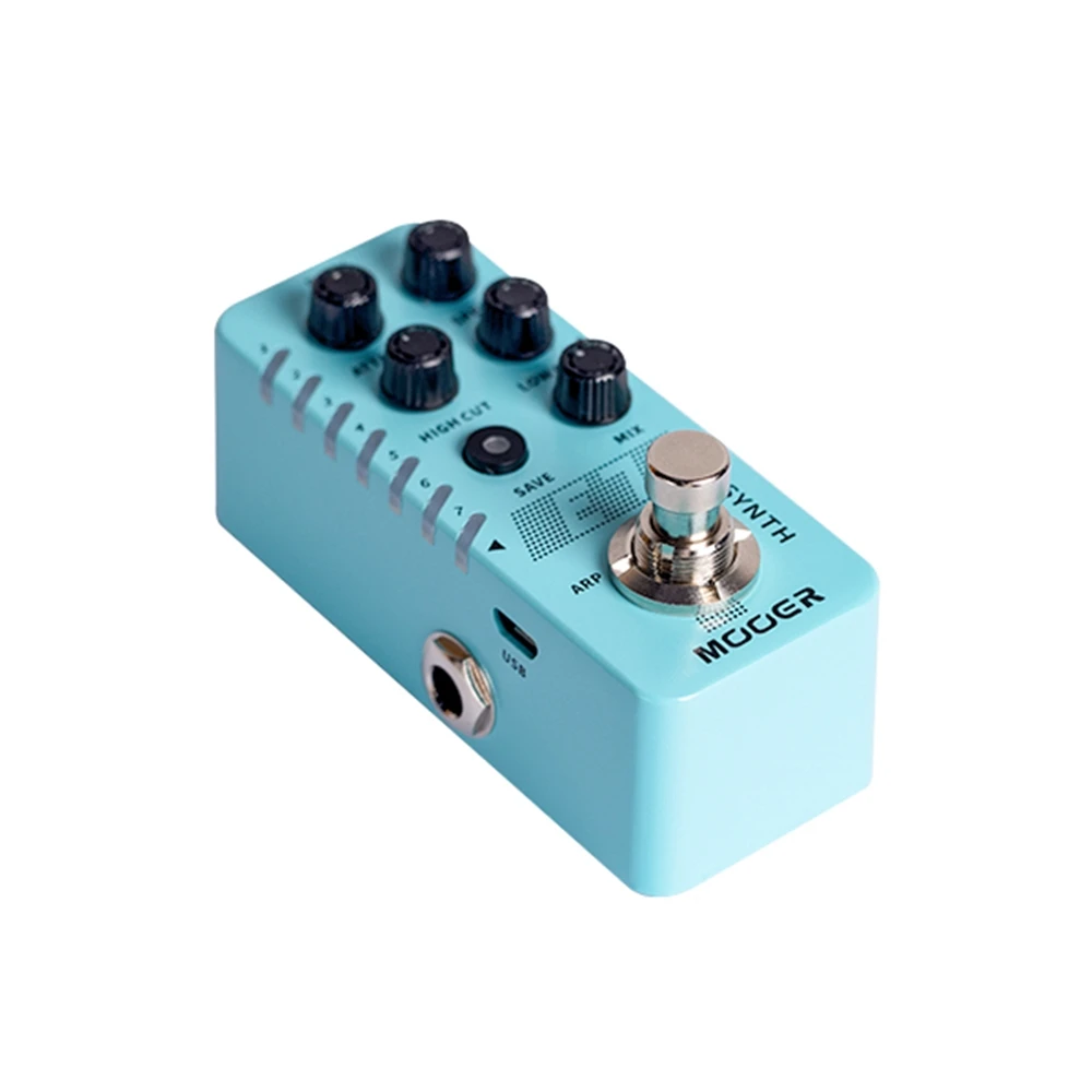 MOOER микро E7 полифонический Синт Мини педаль эффектов для электрогитары 7 синтезатор тонов индивидуальный арпеджиатор для каждого тона